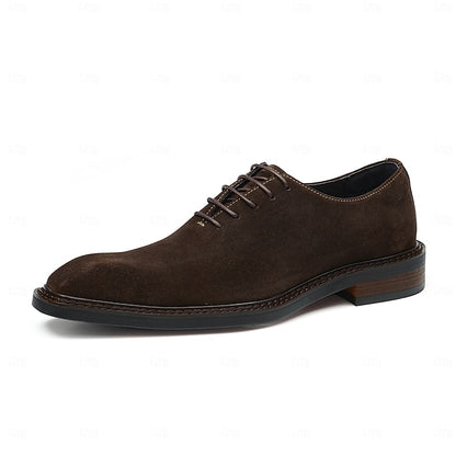 Oxford Men's Shoes Genuine Leather - Suede Cowhide
