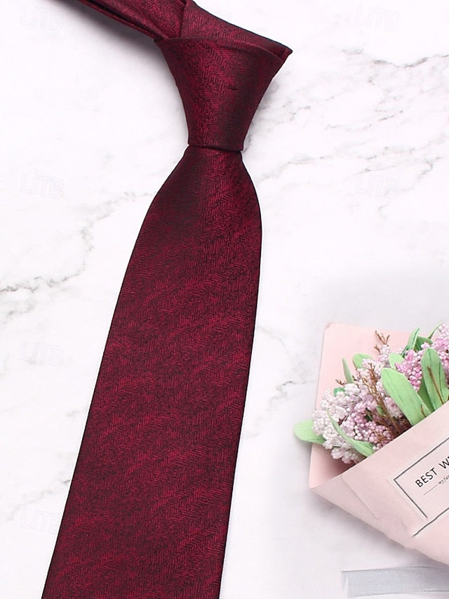 Herringbone – Polyester Tie Christmas Stylish Men's