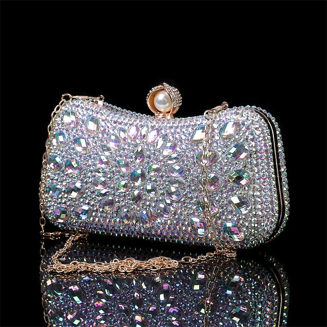 Luxury Evening Women's – Multicolor Clutch Crystal