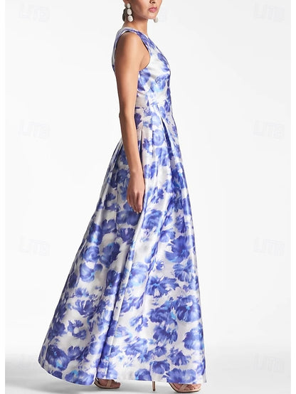 Evening A-Line Dress Split High Beach Gown Wedding Formal