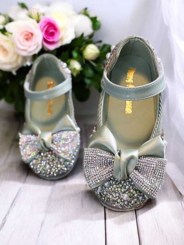 Glitter – Bow Sparkly Rhinestone Mary Jane Girls' Shoes