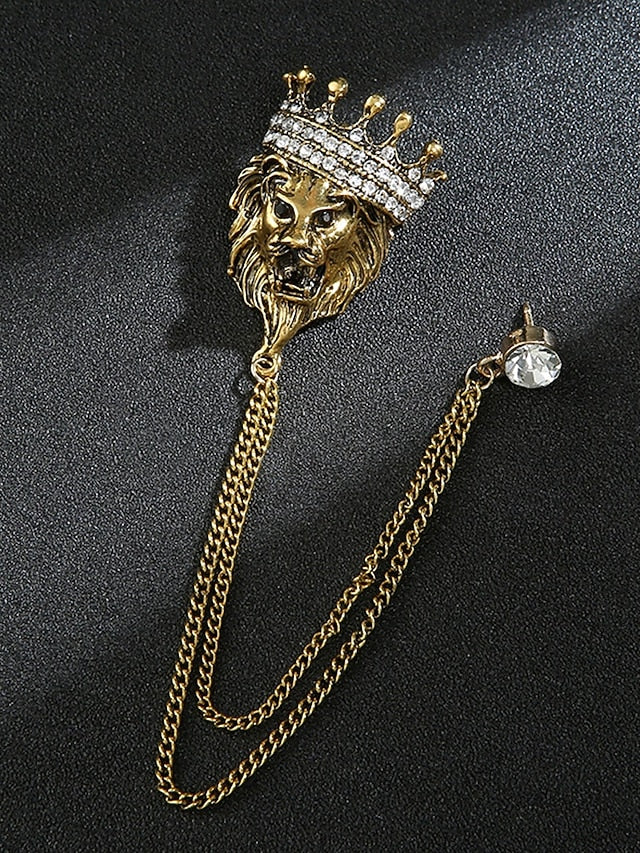 with Deer Brooch Christmas Lapel Men's Pin