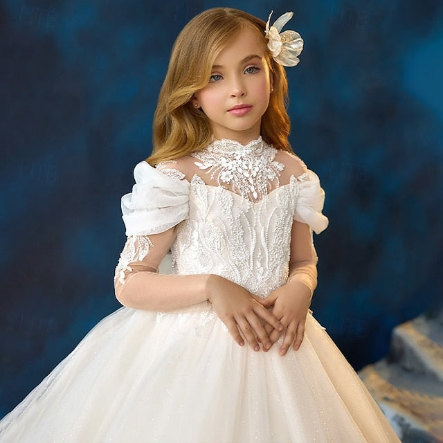 Kids Girls' First Communion Girl Party Flower Dress