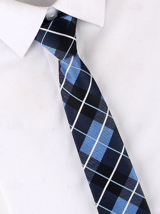 Narrow Zip Stripes - Ties Classic Men's Pre-Tied and