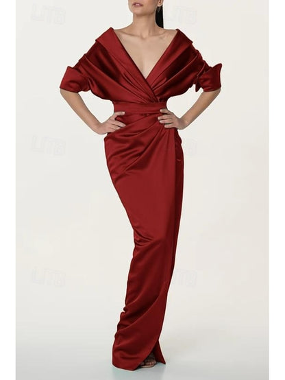 Mermaid Mother Elegant Bride Dress / of the Trumpet Simple