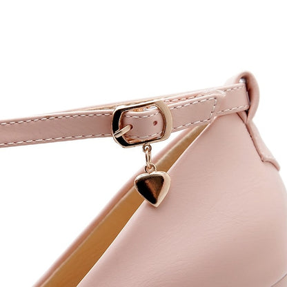 Lolita Shoes Dress Heels PU Cosplay Girls' Heel Daily