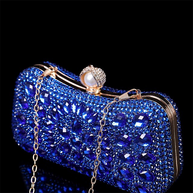 Luxury Evening Women's – Multicolor Clutch Crystal