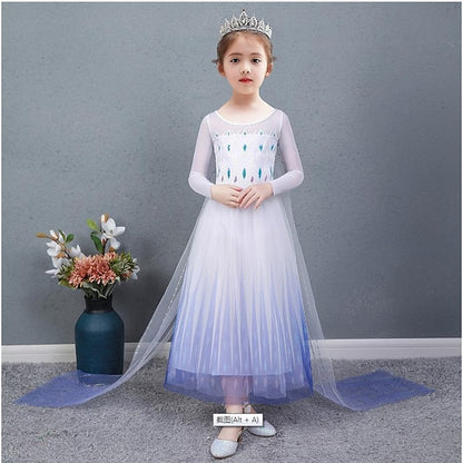 Girl Flower Cosplay Girls' Dress Elsa Princess Movie