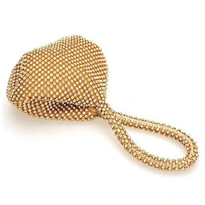 Crystal Evening Elegant Women's - Rhinestone Silver Bag