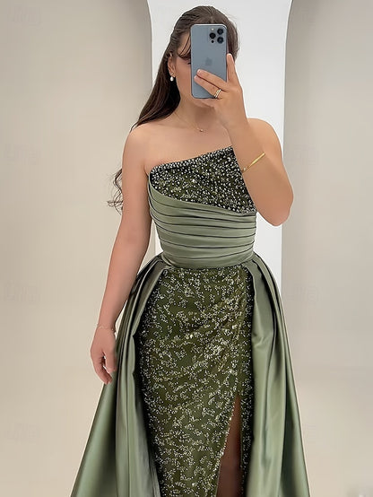 Gown Trumpet Elegant A-Line Mermaid Dress Formal Evening /