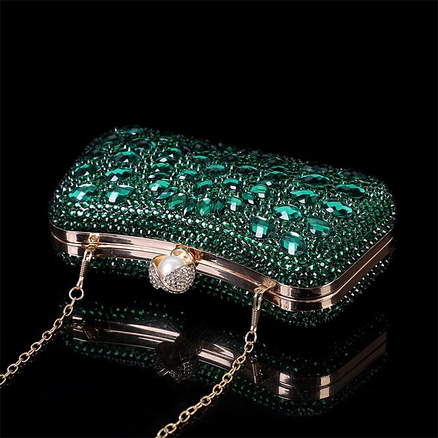 Luxury Evening Women's – Multicolor Clutch Crystal
