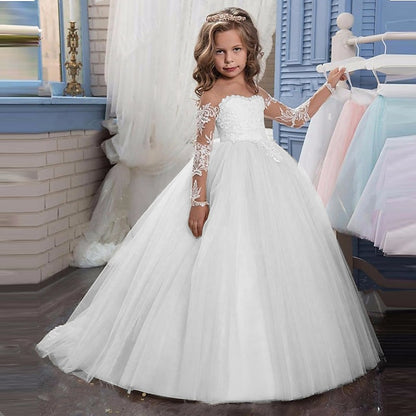 Girl Communion Princess Dress Flower Girls' First