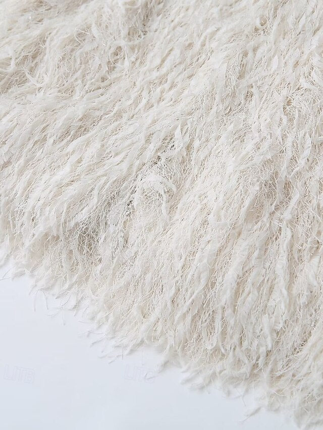 Coat Fur Faux Furs Comfortable Leathers Women's