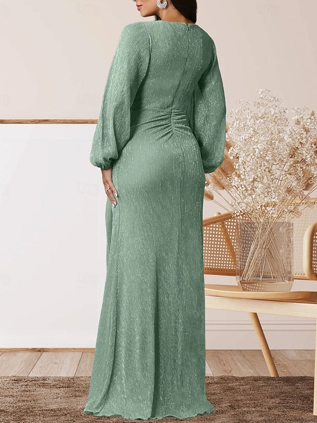 the Guest of A-Line Wedding Elegant Mother Bride Dress V Sweet