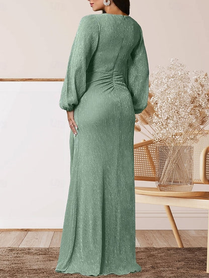 the Guest of A-Line Wedding Elegant Mother Bride Dress V Sweet