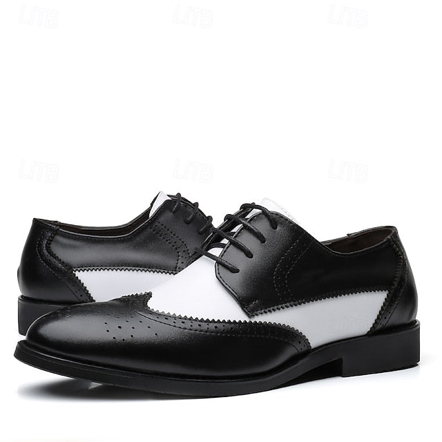with White Black and Shoes Oxford Brogue Men's