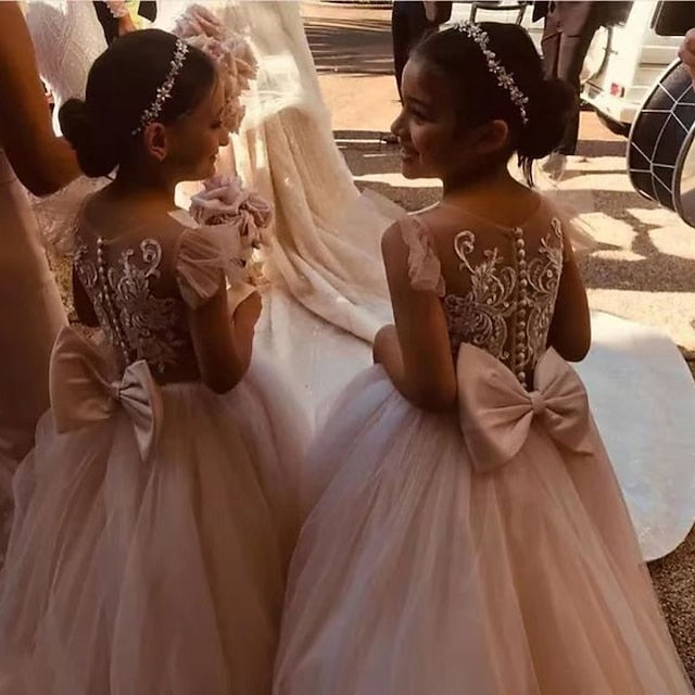 Dress Flower Party Girls' First Girl Communion