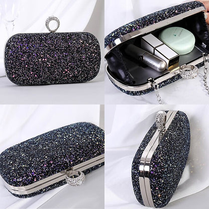 PU Wristlet Clutch Evening Leather Bag Women's Bags