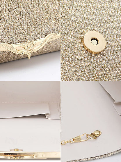 Handbag Evening Women's - Party Elegant Glitter Clutch Gold