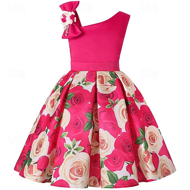 Sleeveless Summer Dress Girls' Easter 3D Party Flower