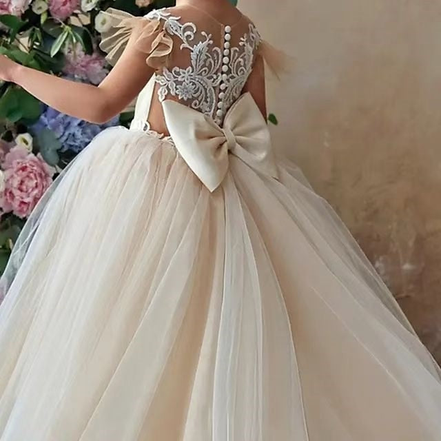 Dress Flower Party Girls' First Girl Communion