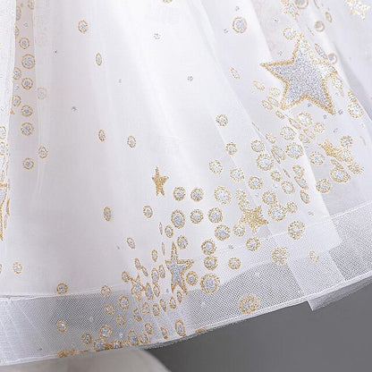 Dress Flower Girl Floral Girls' Sequin Party Kids