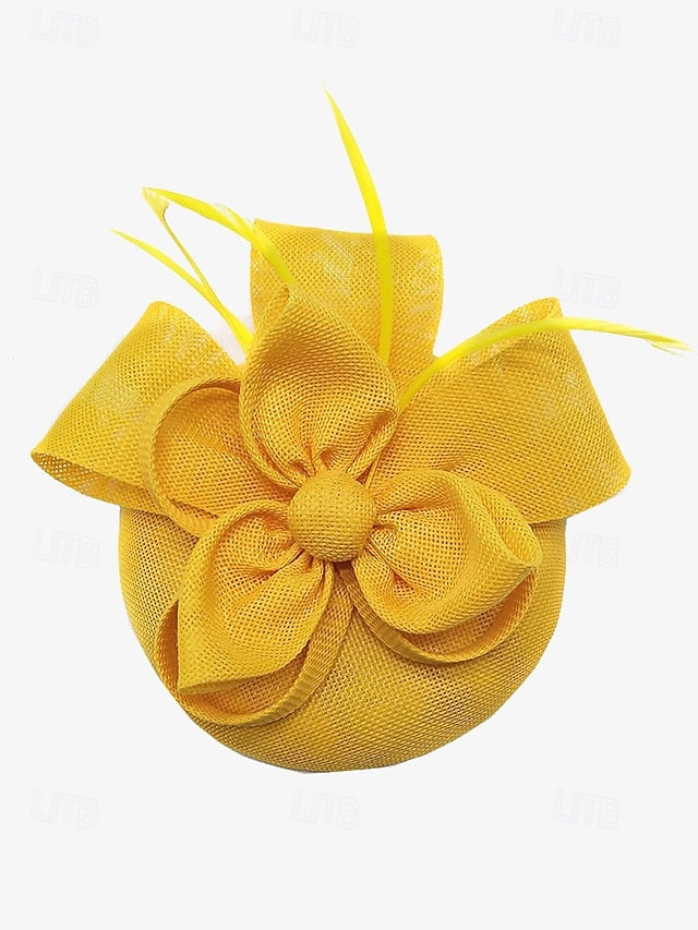 Bow Fascinator Feather Green Women's Hat Accents and with