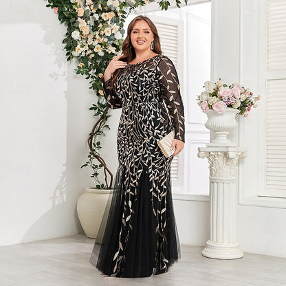 Dress Gown Trumpet Mermaid Evening Floor Formal Sparkle /