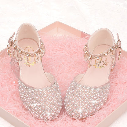 Heels Daily Leather Glitters Dress Heel Shoes Girls' PU