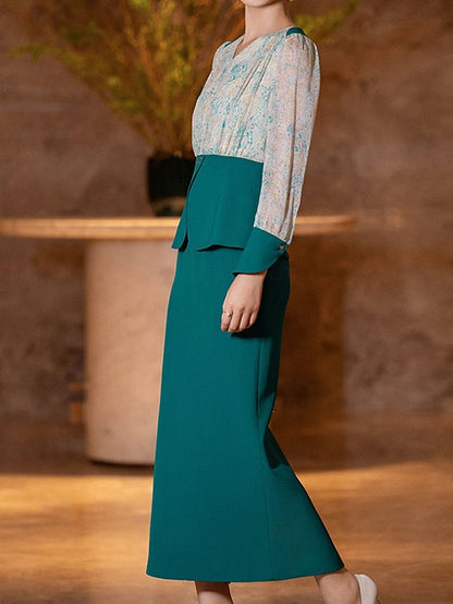 Elegant Bride the Mother Sets Formal Dress Piece of Two