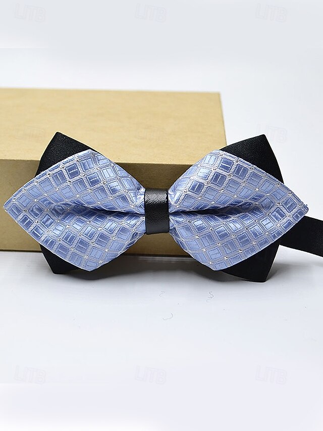 Pattern Geometric Men's Christmas Bow Tie with