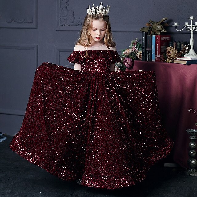 Girls' Dress Flower Gown Girl Evening Party