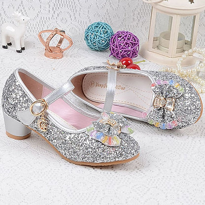 – Mary Girls' Princess Shoes Sparkling Jane Glitter Party
