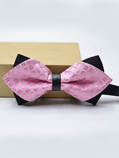 Pattern Geometric Men's Christmas Bow Tie with