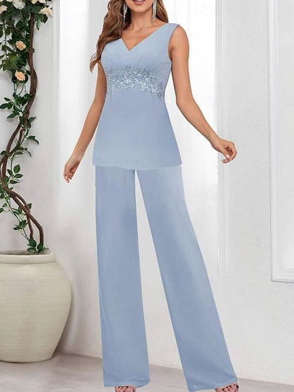 Elegant V the Dress Mother 3 Bride Wedding Simple Piece Guest of