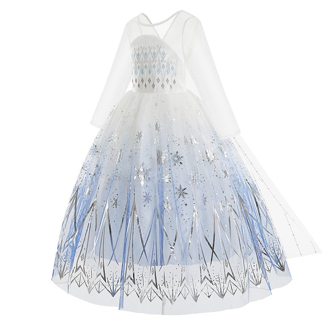 Flower Fairytale Girl Dress Princess Frozen Vacation Elsa