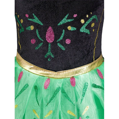 Girl Anna Flower Frozen Party Fairytale Theme Dress Princess