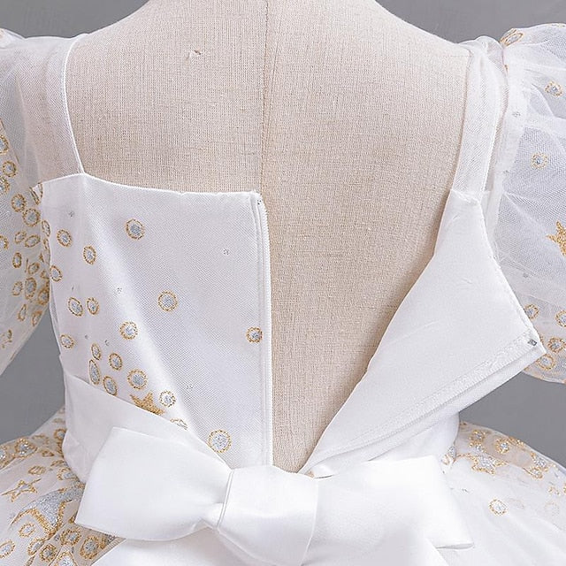 Dress Flower Girl Floral Girls' Sequin Party Kids