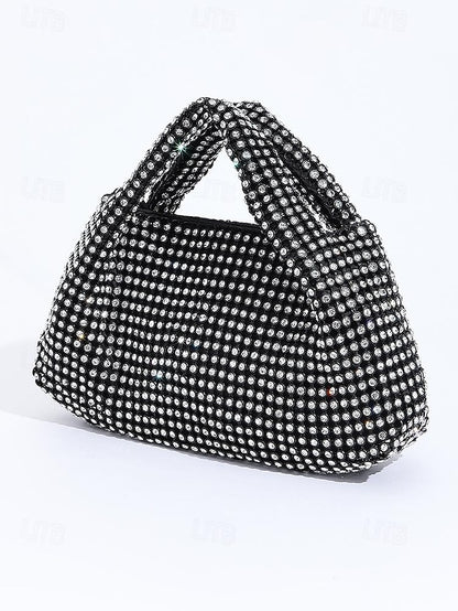 Women's Silver – Sparkling Rhinestone Handbag Evening