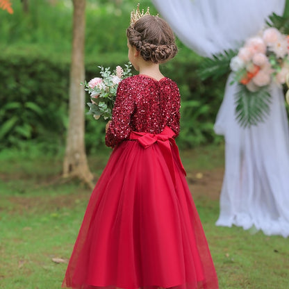 Party Flower Dress Performance Girl Girls'