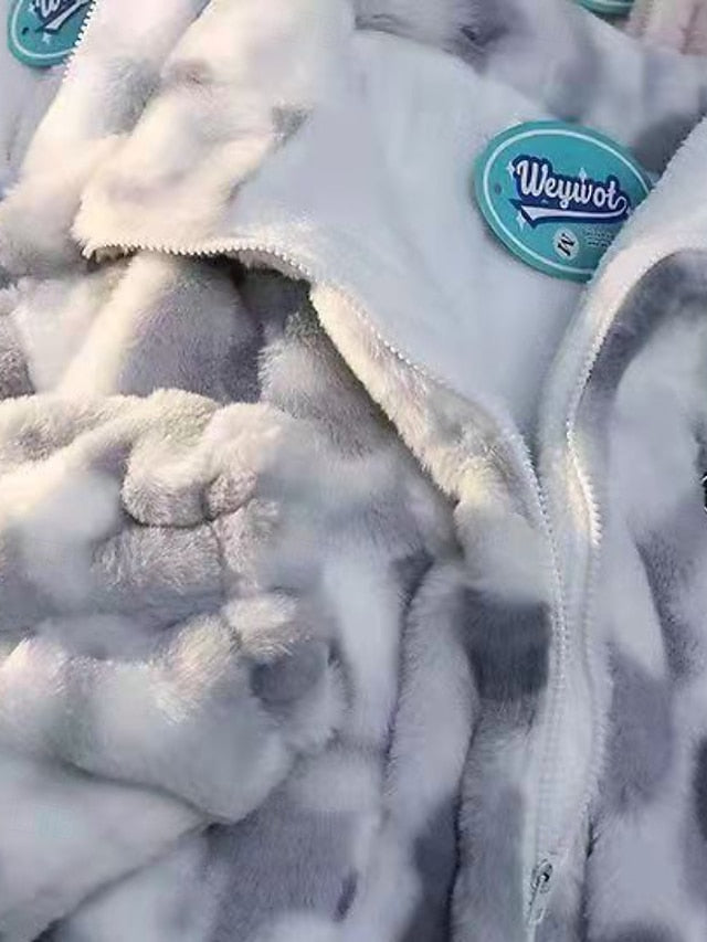 Warm Women's Fleece Faux Jacket Teddy Coat Fur