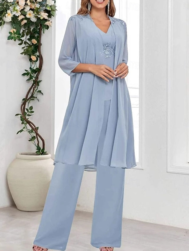 the Dress Simple Piece Bride Elegant 3 of V Wedding Mother Guest