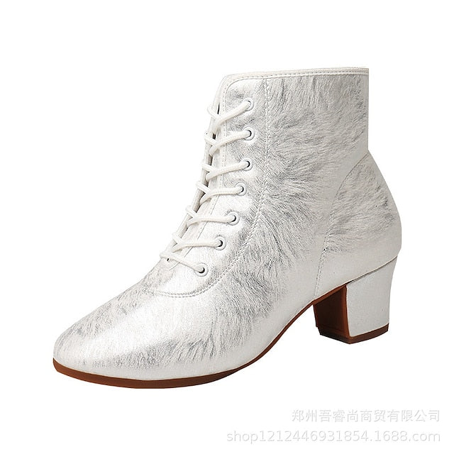 Women's with Dance Shoes Comfortable White Latin Elegant