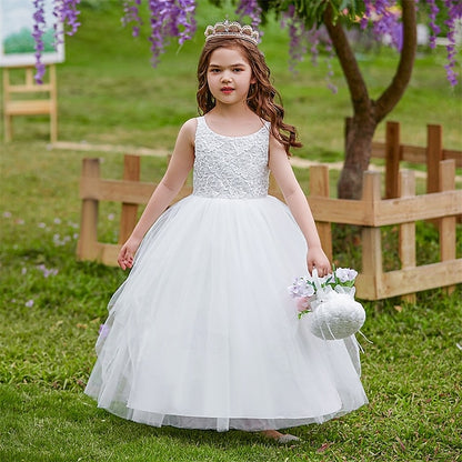 Girl Girls' Kid's Flower Princess Dress