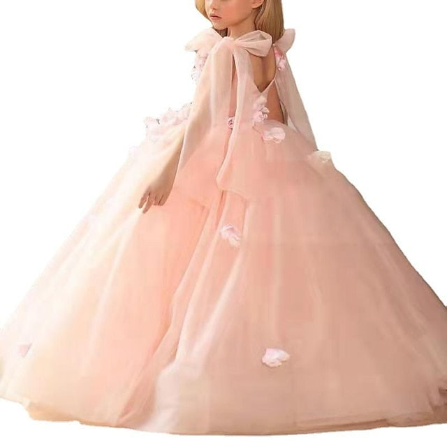 Sequin Dress Summer Spring Sleeveless 3D Wedding Girls'