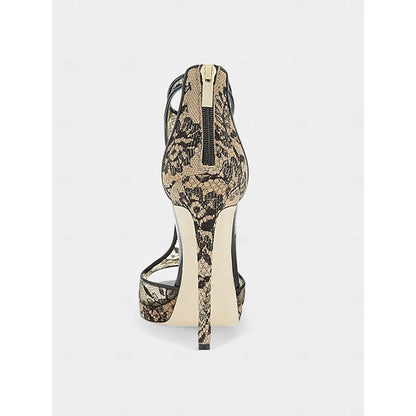 Design Lace Mesh Peep-Toe with for Heels Black Stiletto