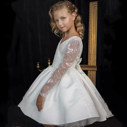 Communion First Girls' Party Kids Dress Flower Girl