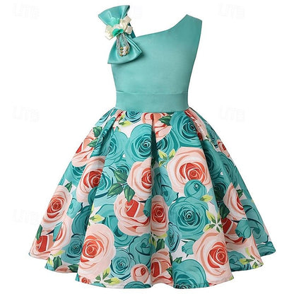 Sleeveless Summer Dress Girls' Easter 3D Party Flower