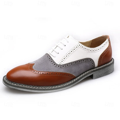 Men's Wingtip Gatsby-Inspired Shoes Spectator in Oxford