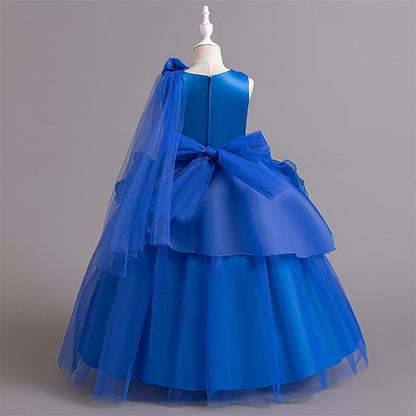 Party Color Dress Girls' Kids Cosplay Solid
